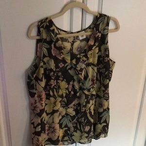 Lined Polyester slevless blouse